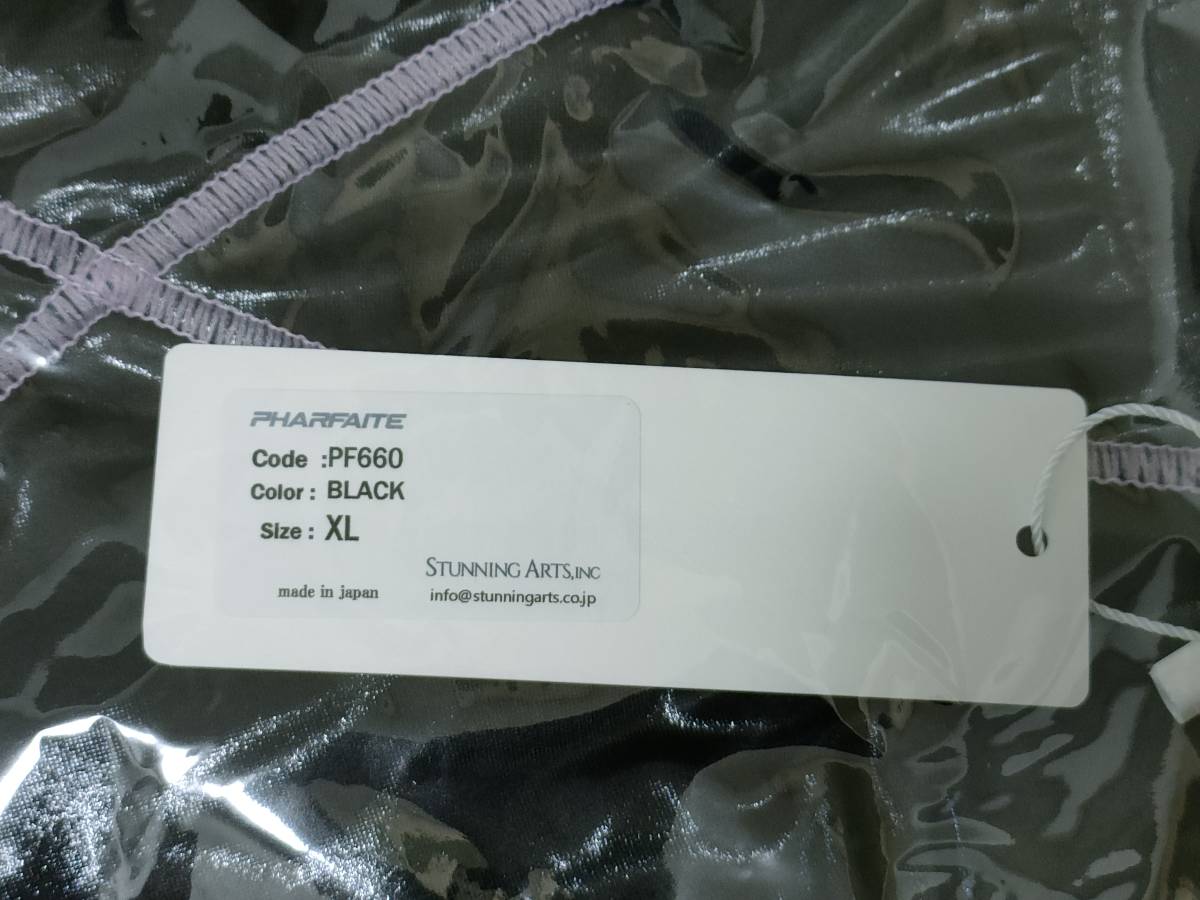 クロスステッチ競泳水着　ブラック　希少なサイズ:XL 〈SGS素材〉 PHARFAITE／パルフェッ　強光沢・高吸着素材の新感覚競泳水着 _8