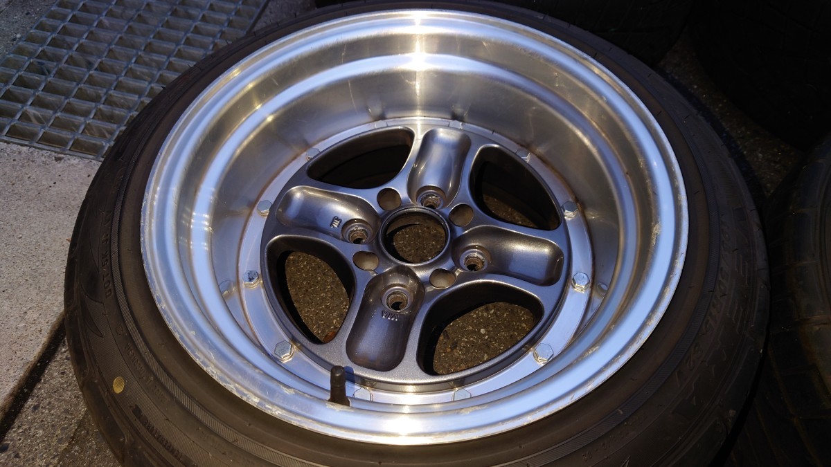 WORK Equip 40 エクイップ 8J-6 9J±0 15インチ 4H PCD114.3 走行少 溝 