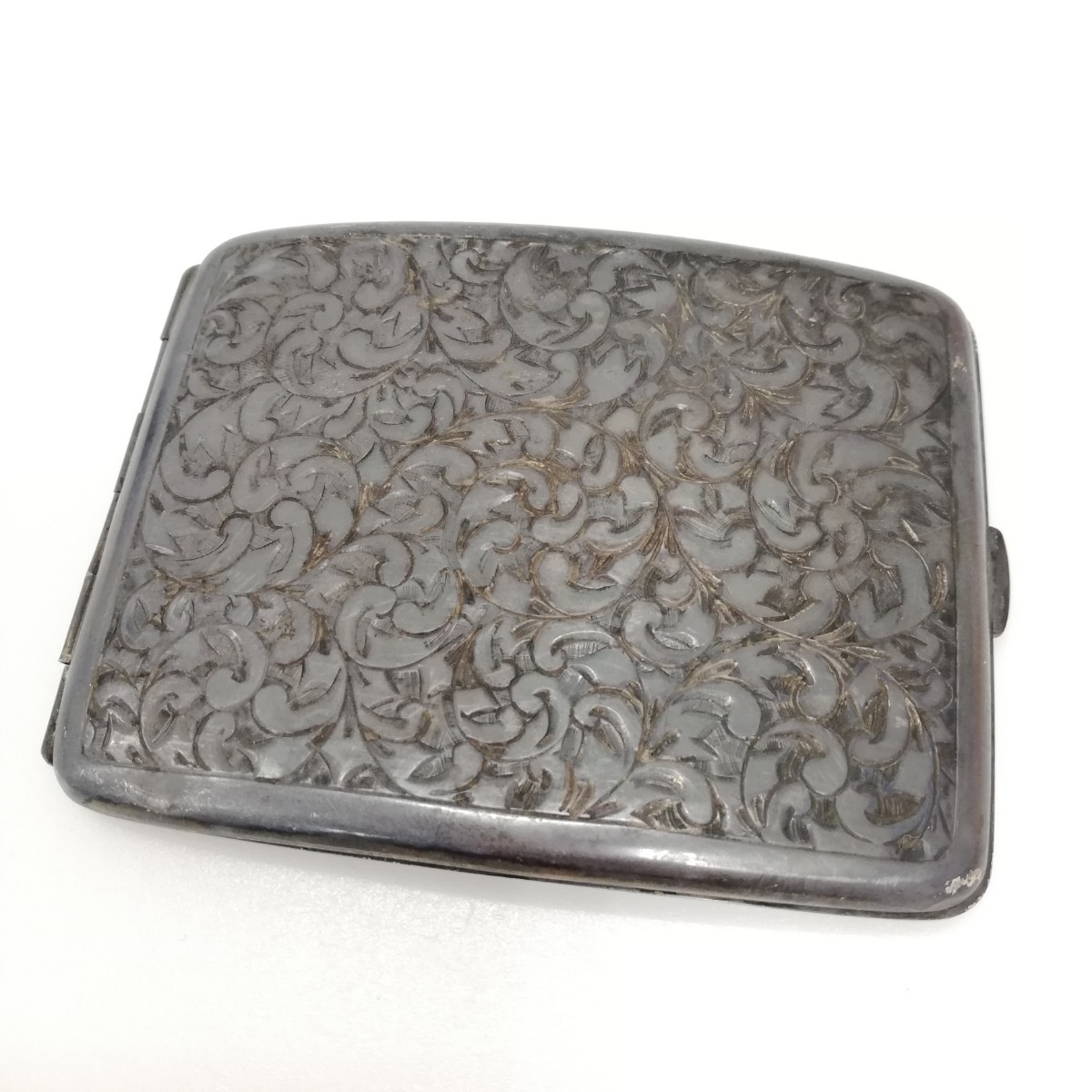 123 銀製 シガレットケース SILVER950 シルバー 喫煙具 時代物 骨董品 