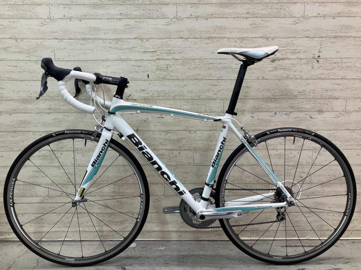 1円スタート売り切り!! BIANCHI IMPULSO ULTEGRA 105 TIAGRA size:53 2 