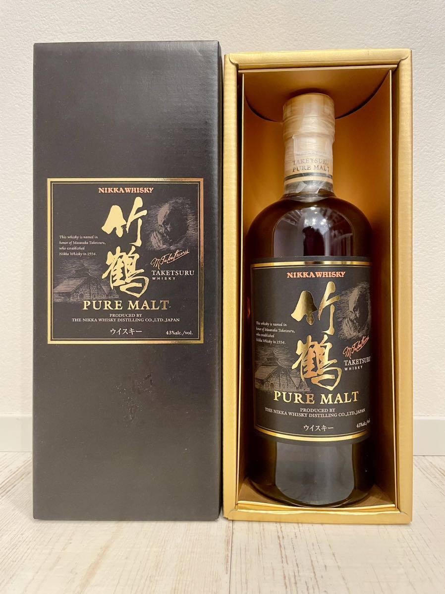 竹鶴 TAKETSURU PURE MALT WHISKY 700ml 43% ニッカ 竹鶴 ピュアモルト