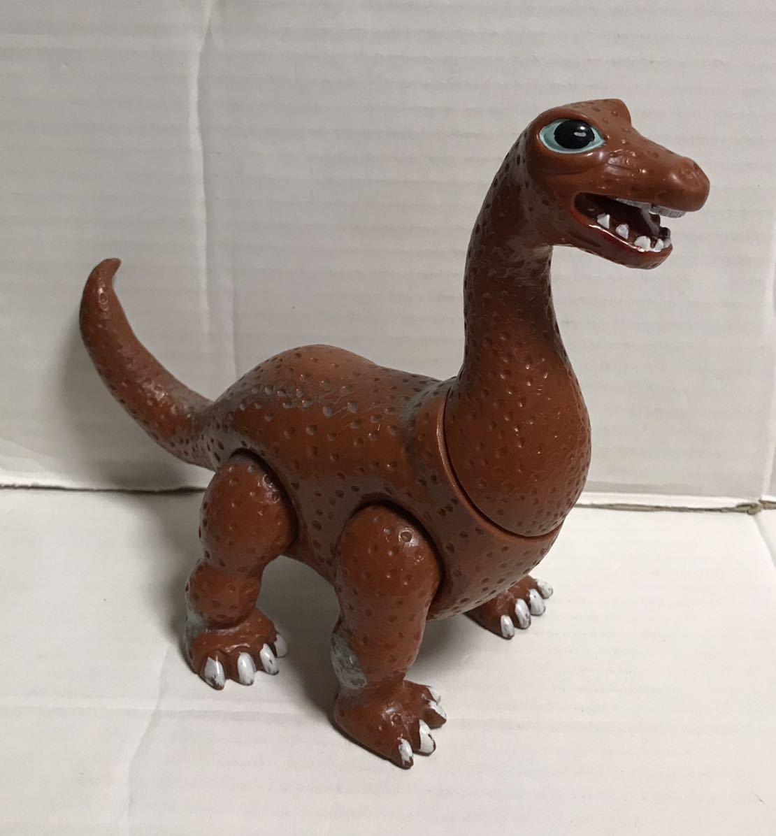 当時物 野村トーイ 怪獣王子 ネッシー ソフビ 人形 茶色成型 シルバー