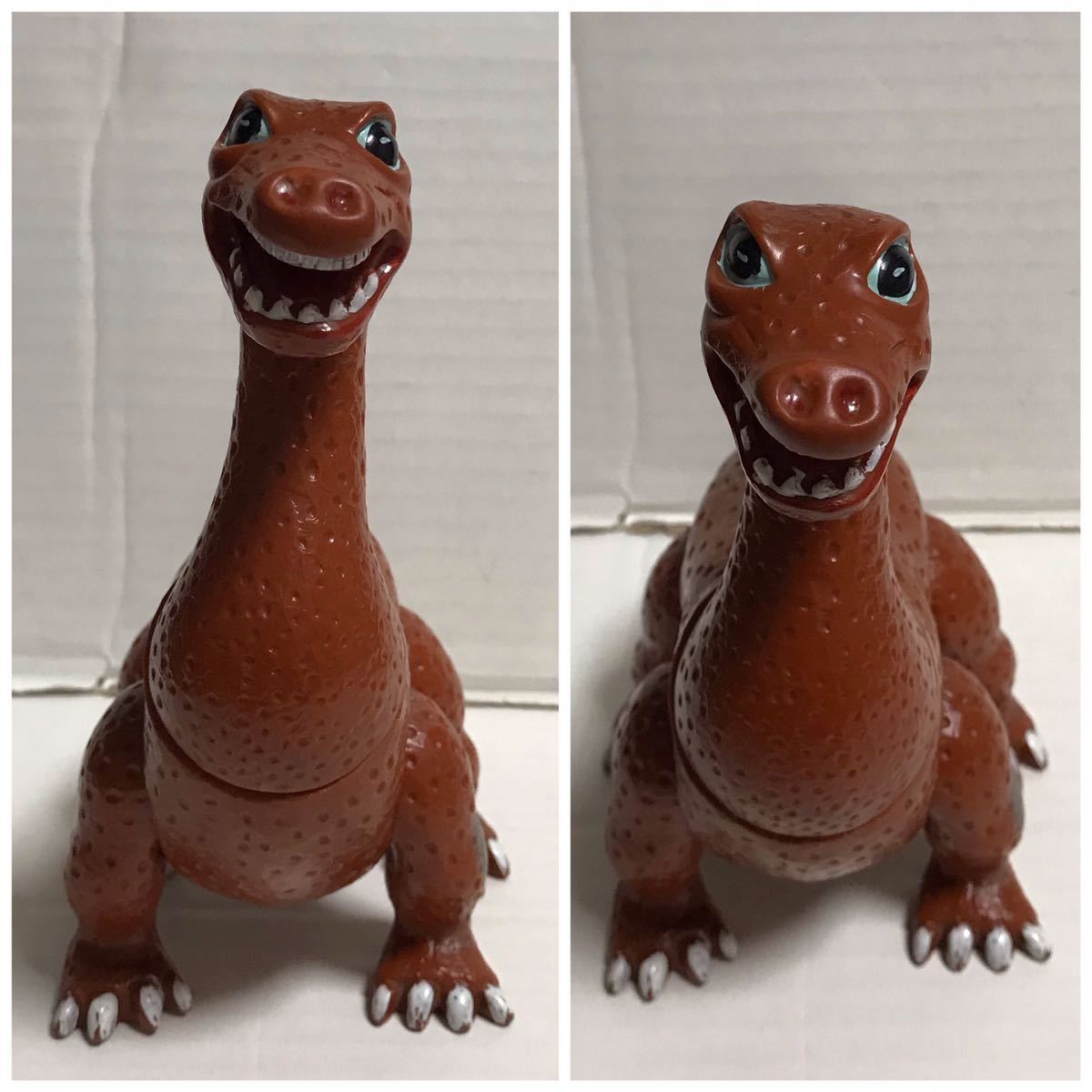 当時物 野村トーイ 怪獣王子 ネッシー ソフビ 人形 茶色成型 シルバー