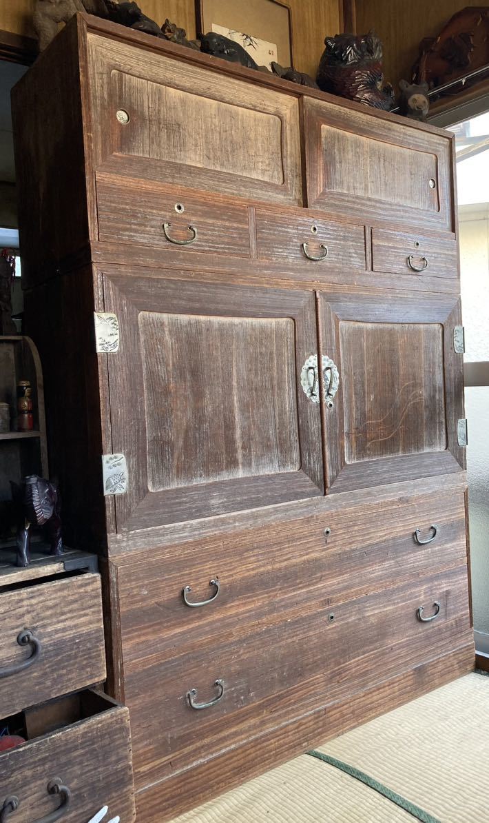 彫金 美術品 アンティーク レトロ ヴィンテージ昭和レトロ 和家具 桐