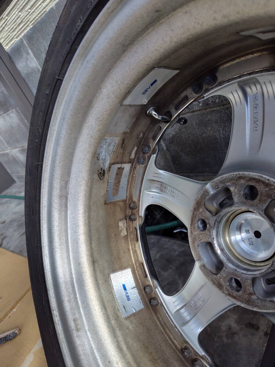 超希少　RAYS volkracing Gt-C face-1 17×7jj ＋50 pcd114.3 4H BRIDGESTONE POTENZA s001 215/45R17 ４本セット_8