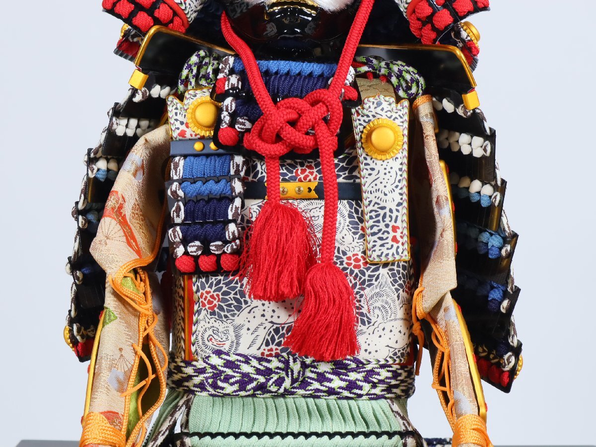 甲冑師 力石甲人 作 鎌倉時代 藍裾濃威大鎧 鎧飾り 兜飾り 端午の節句