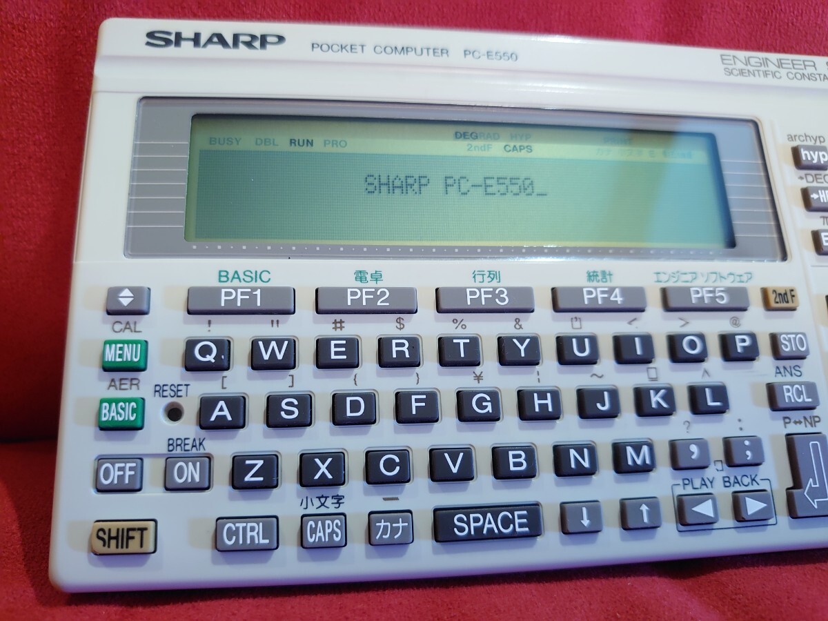 【SHARP】PC-E550 ポケコン ポケットコンピュータ シャープ POCKET COMPUTER PROGRAMMABLE CALCULATOR_3