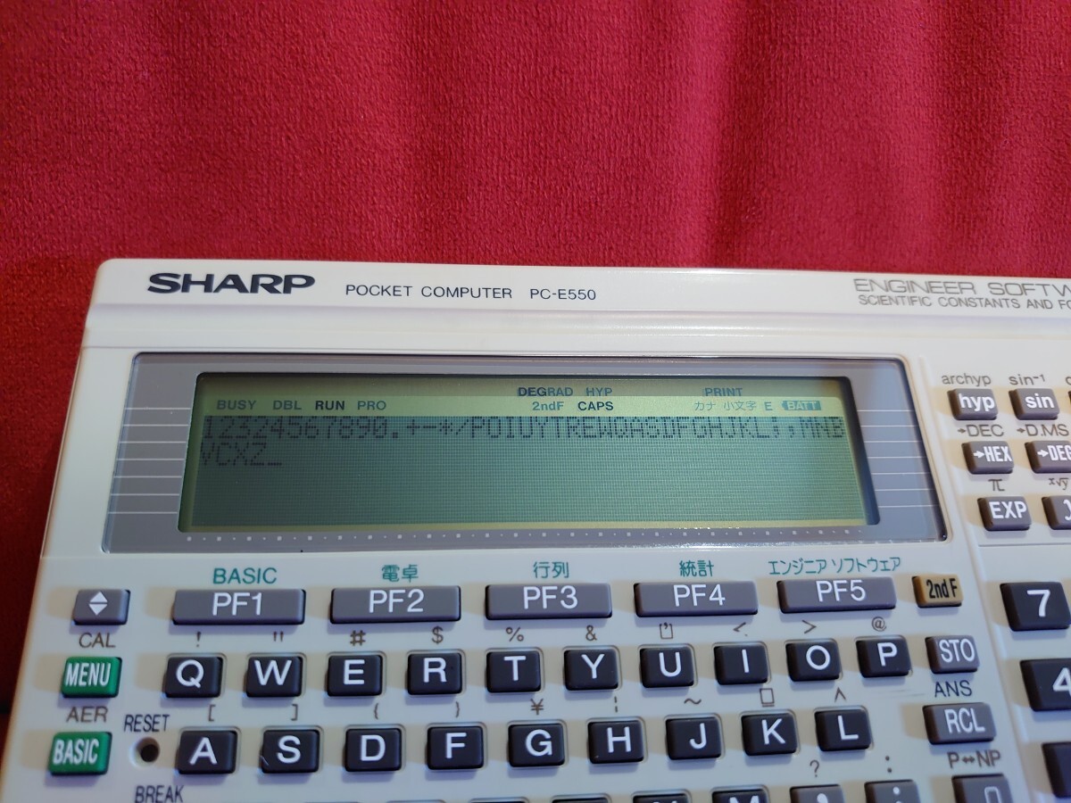 【SHARP】PC-E550 ポケコン ポケットコンピュータ シャープ POCKET COMPUTER PROGRAMMABLE CALCULATOR_4
