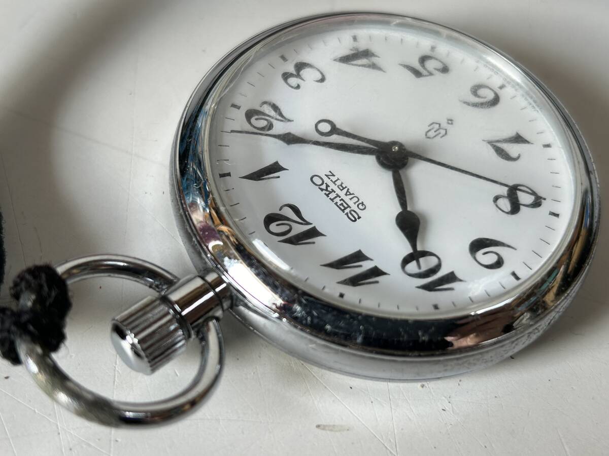 ⑪j304◇SEIKO セイコー◇懐中時計 QUARTZ/クオーツ 7550-0010 ACRP
