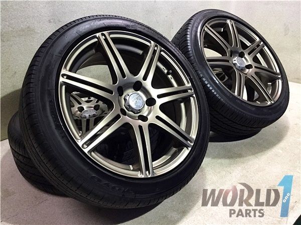 ブリジストン BEO 17インチホイールタイヤ 4本 7J +30mm PCD114.3 5穴 