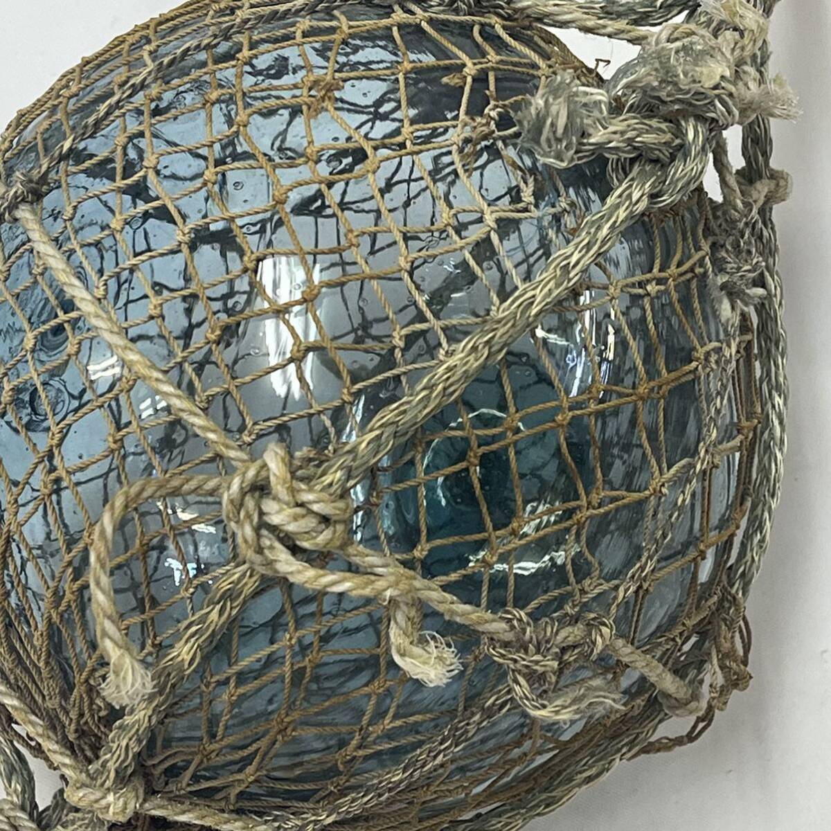 中古】ガラスの浮き球 ガラス玉 浮き玉 大小7点 直径約20～8cm