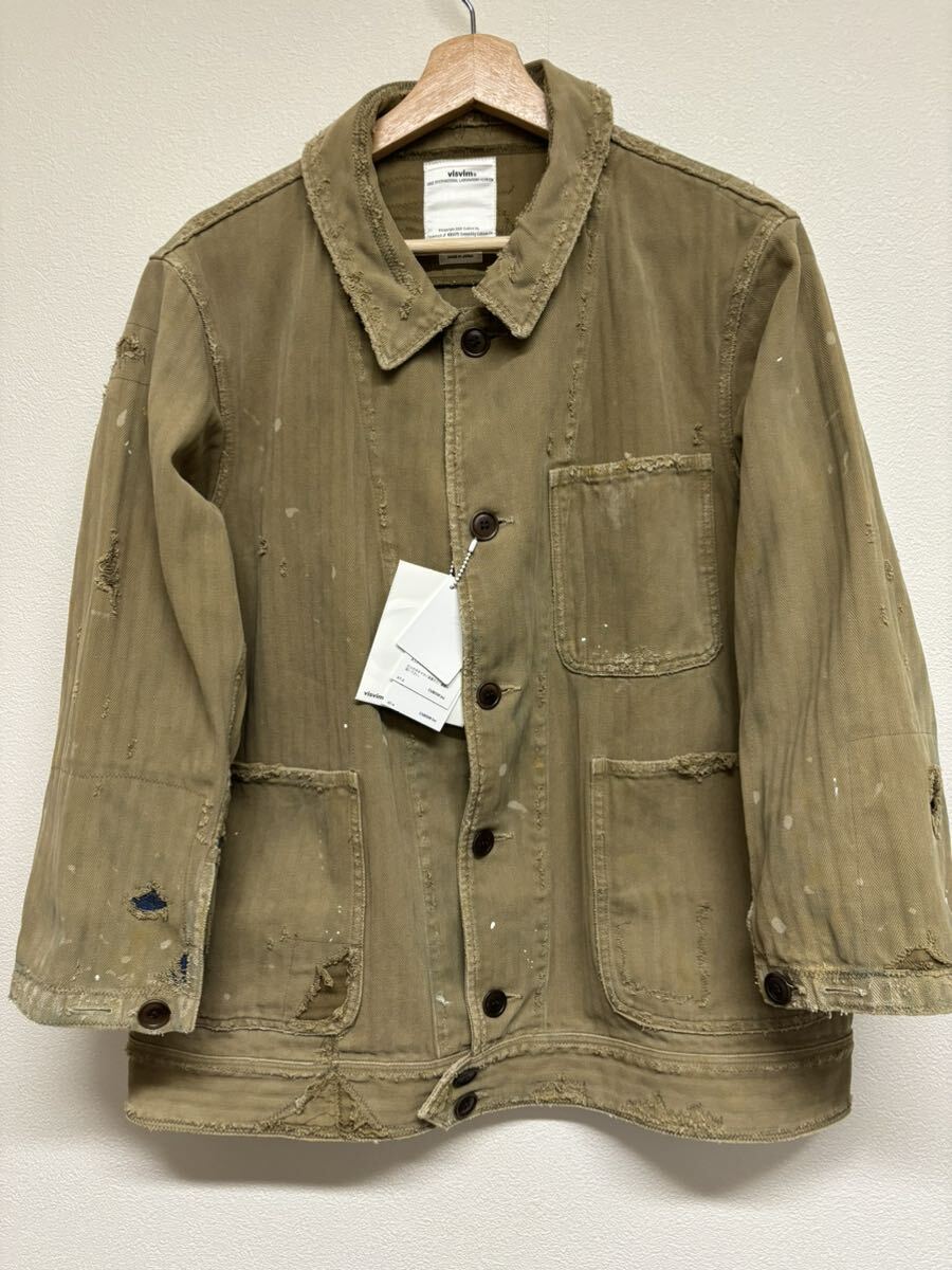 39 visvim BENNY JKT CRASH HERRINGBONE 3 KHAKI(ジャケット、上着)|売買されたオークション情報 ...