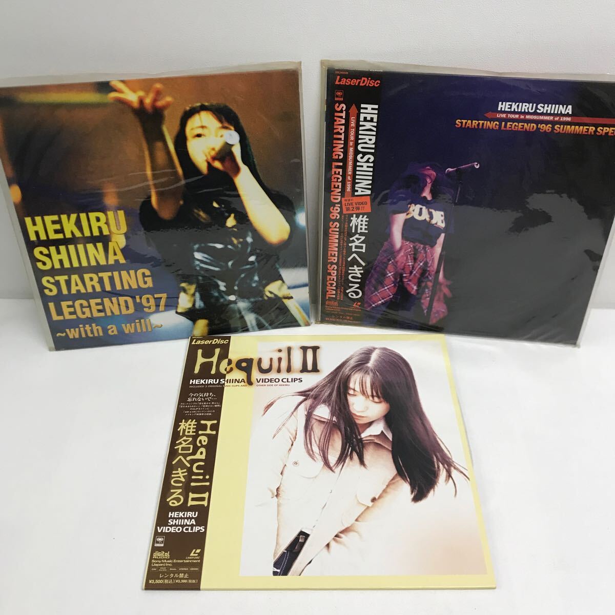 I0423A3 まとめ☆椎名へきる LD レーザーディスク 5巻セット 音楽 邦楽