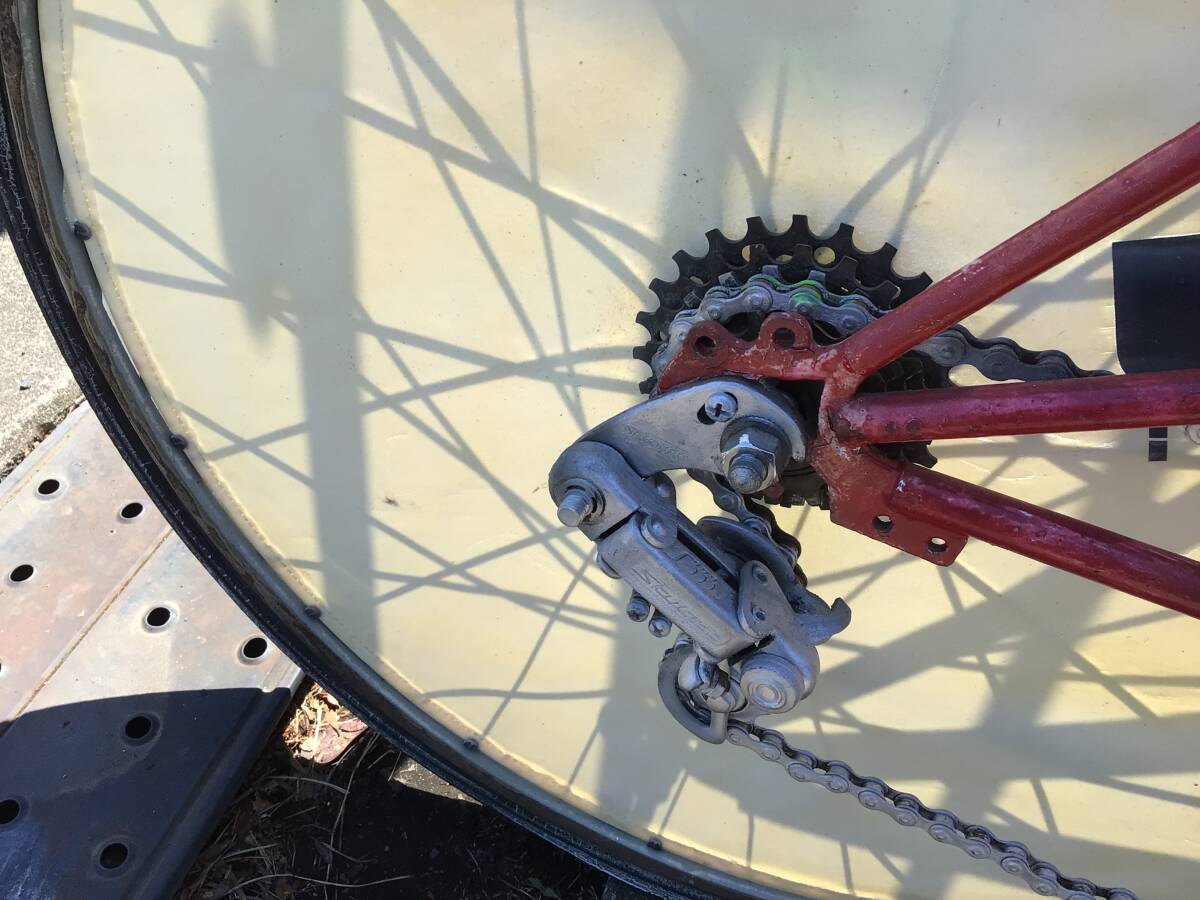 群馬引き取り限定　古い2人乗り自転車　現状で画像参考にお願いします　出す金額間違えました　安いと思います　店舗ディスプレイにでも_7