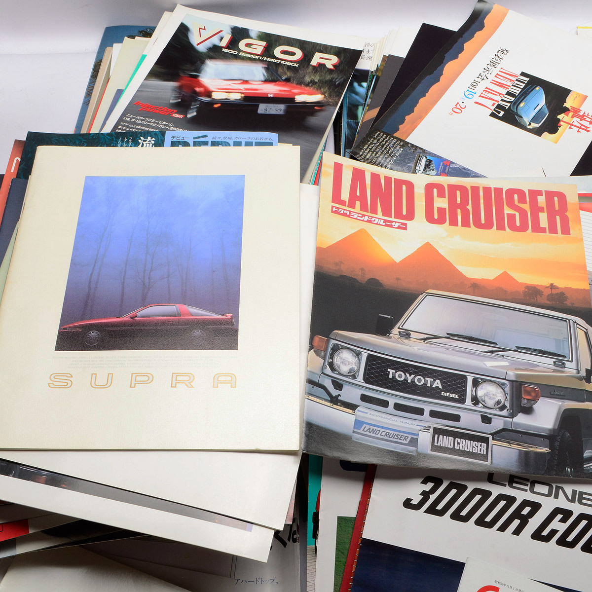 【車 カタログ 大量まとめ 250以上】昭和50年代～ パンフレット 旧車 ランクル/クラウン/スカイライン/スープラ/RX7／アルシオーネ/MR-2_2