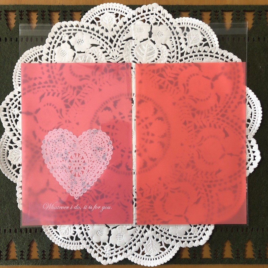 ハート・バタフライ柄 OPP袋 100枚 ラッピング袋_2