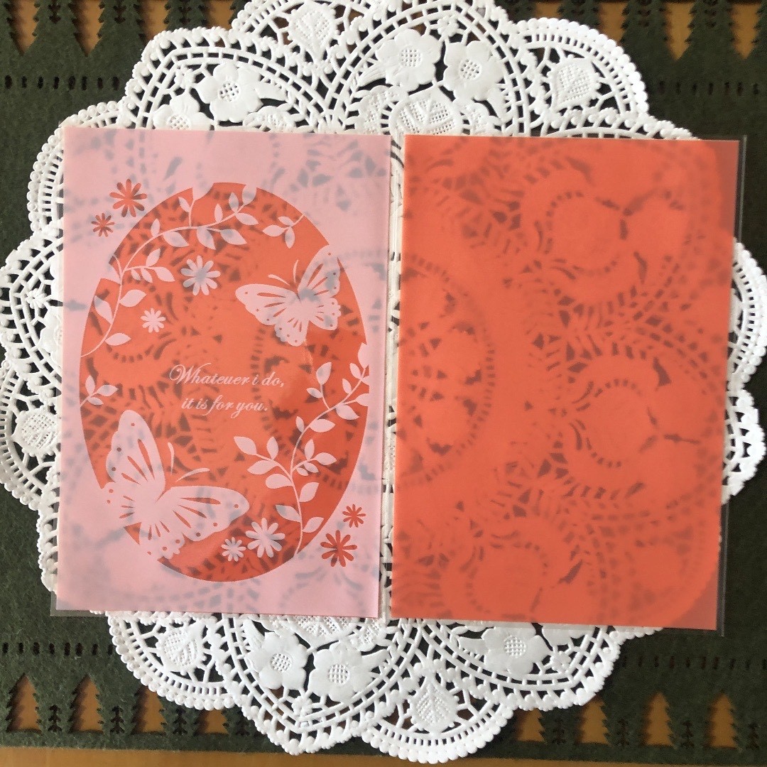 ハート・バタフライ柄 OPP袋 100枚 ラッピング袋_3