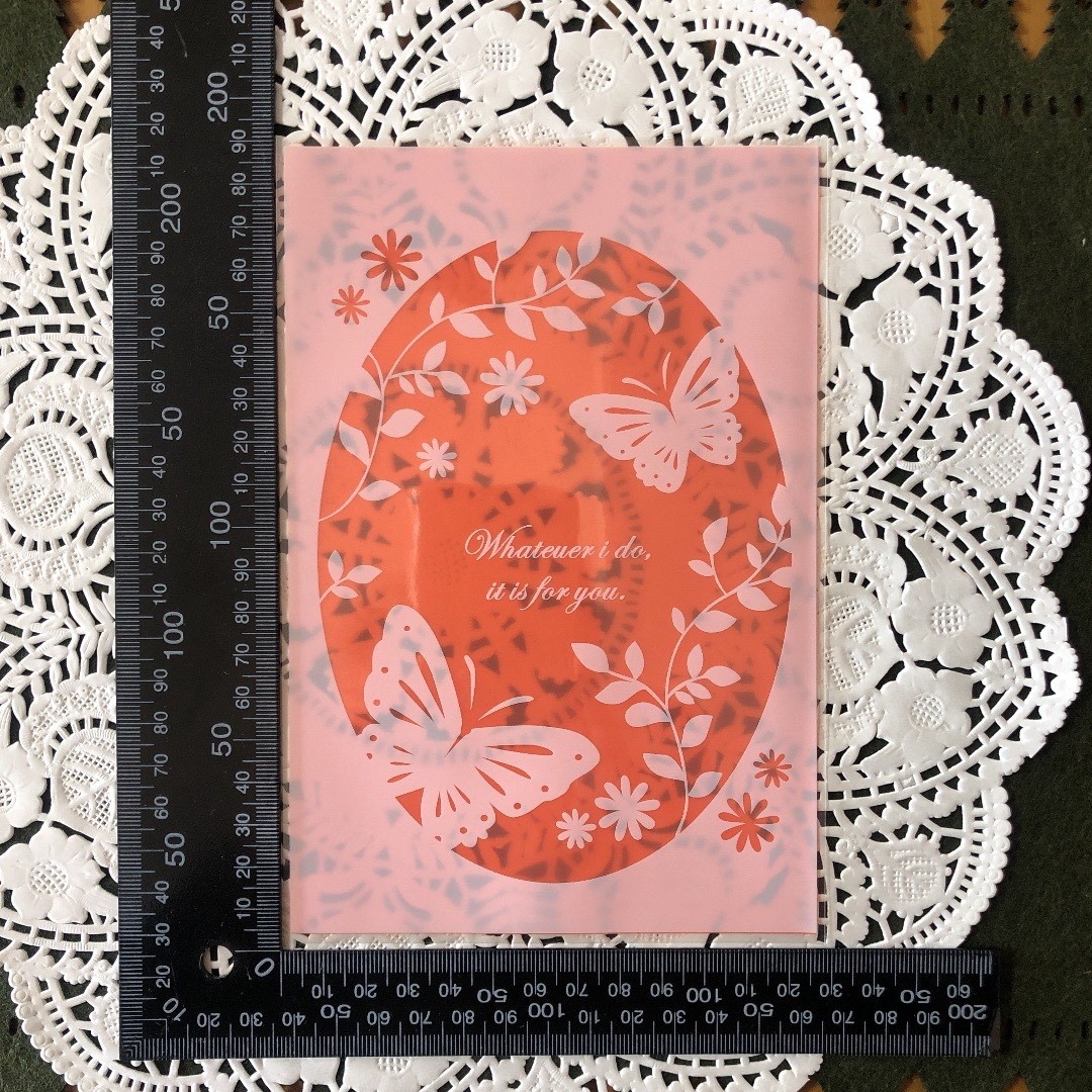 ハート・バタフライ柄 OPP袋 100枚 ラッピング袋_5