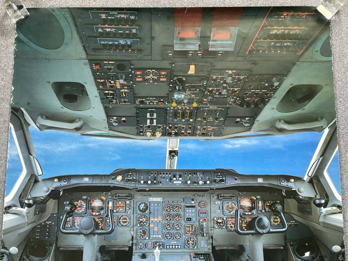 KP08☆ 当時物 東亜国内航空 TDA B1 ポスター A300 B2-201