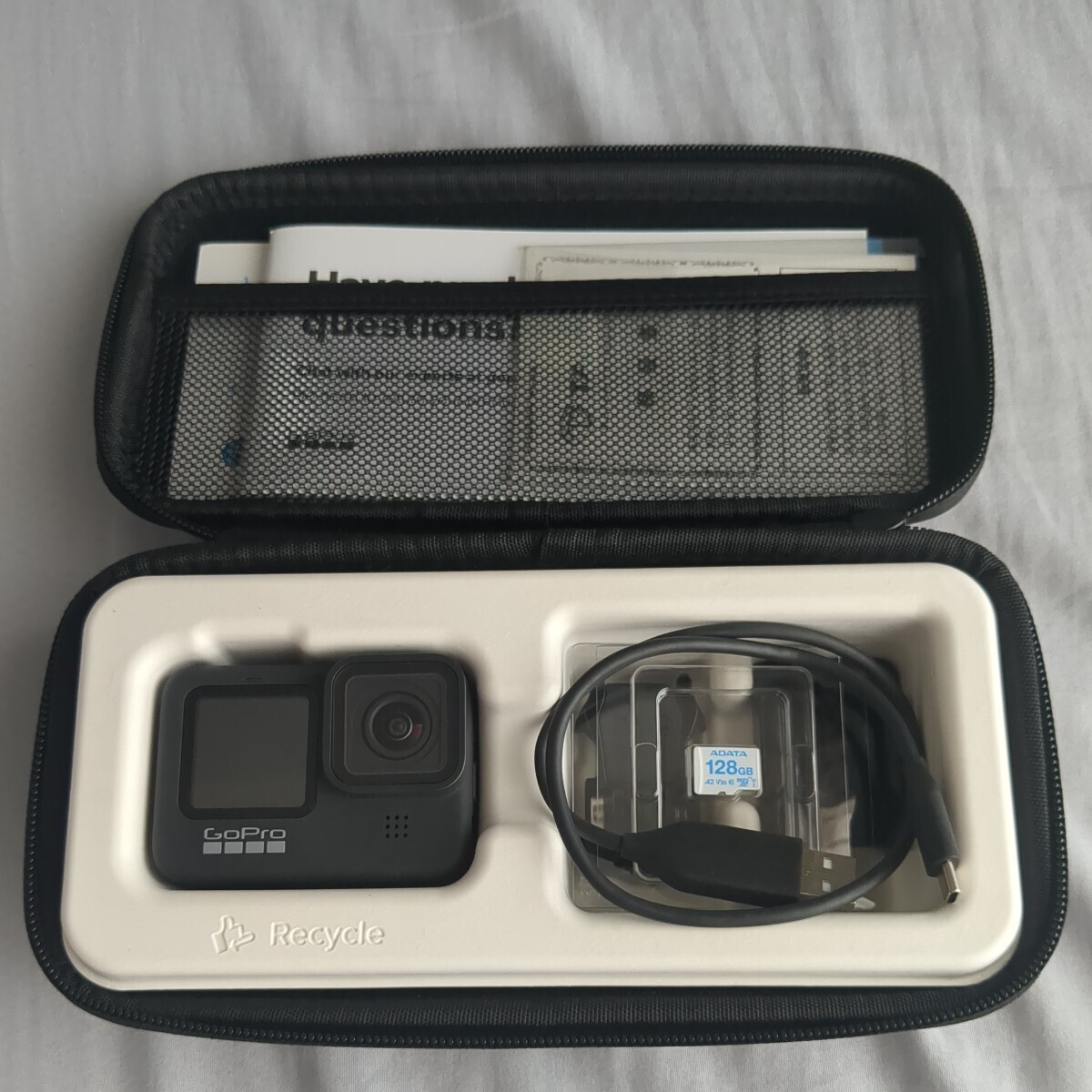 ■送料無料 匿名配送■美品 GoPro9 ブラック BLACK ゴープロ9 SDカード128G デジタルビデオカメラ_10