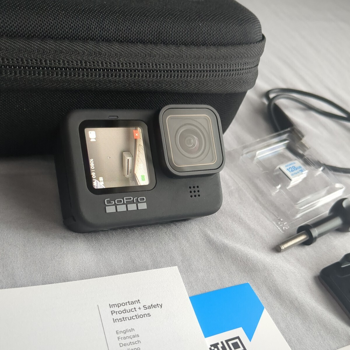 ■送料無料 匿名配送■美品 GoPro9 ブラック BLACK ゴープロ9 SDカード128G デジタルビデオカメラ_8