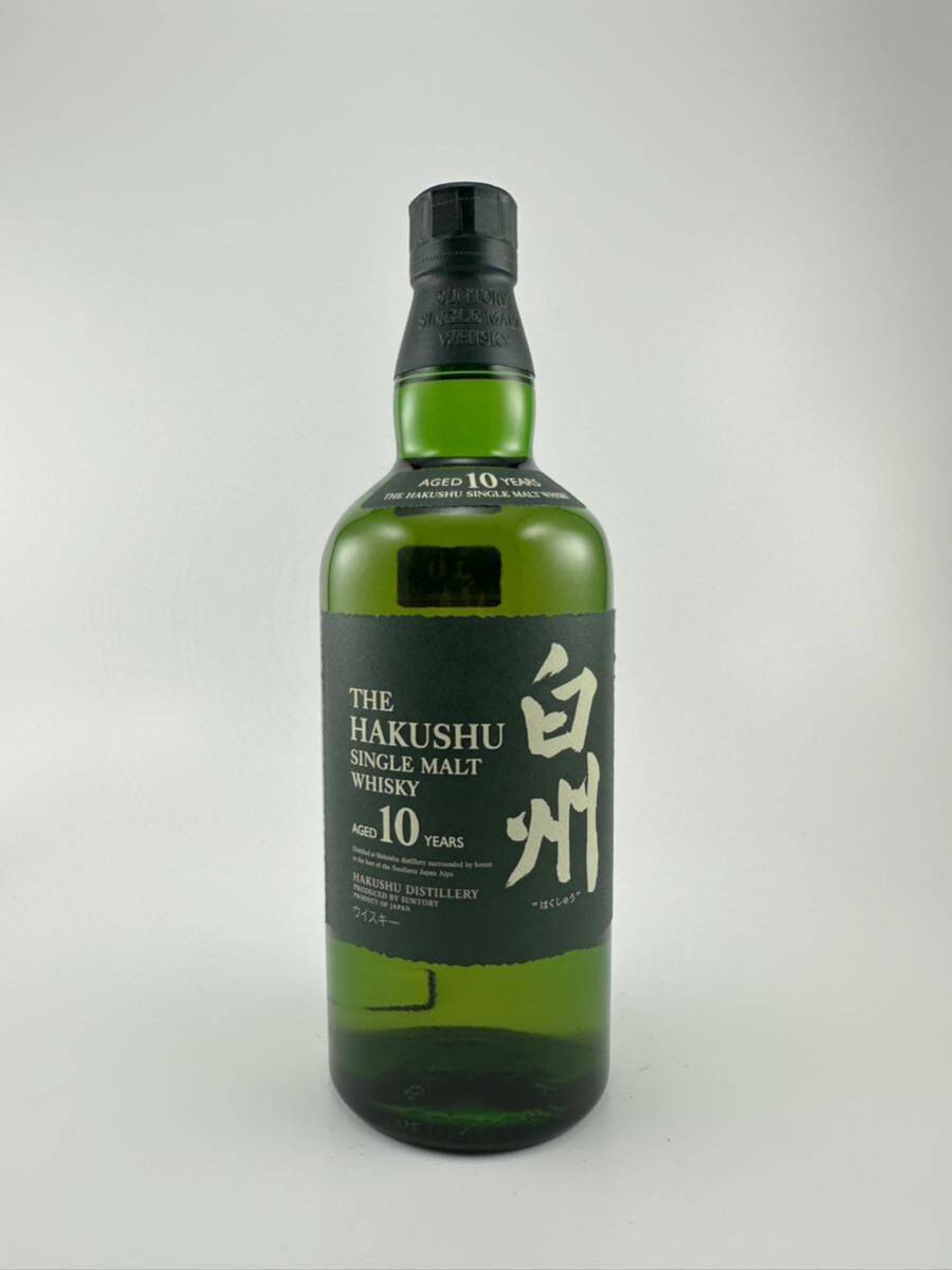サントリー 白州 10年箱無 700ml 40度 2010年頃流通品 マイレージ倶楽部シール付_1