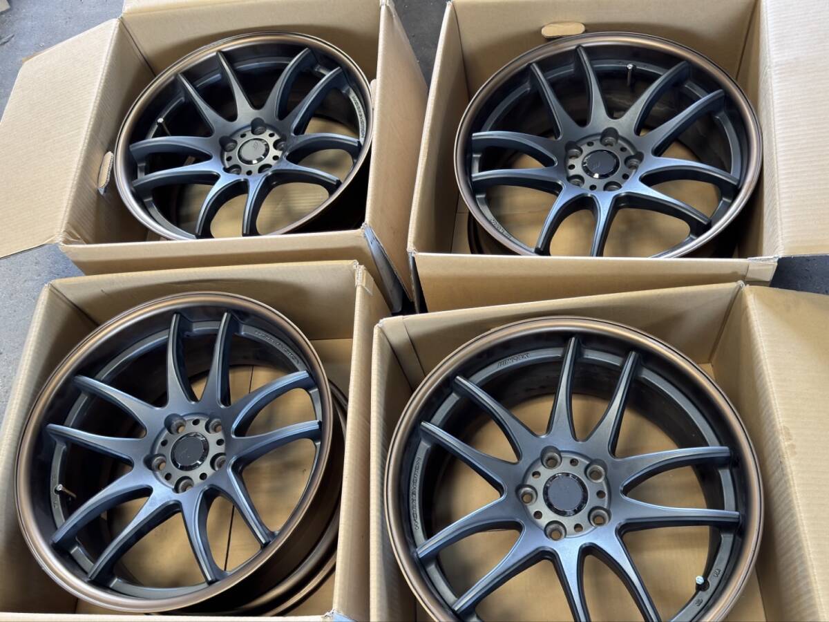 ●●美品　使用約800㎞！WORKEMOTIONCR2PワークエモーションCR2P　8.5J+33　9J+30　114.3クラウンマークＸアリスト_1