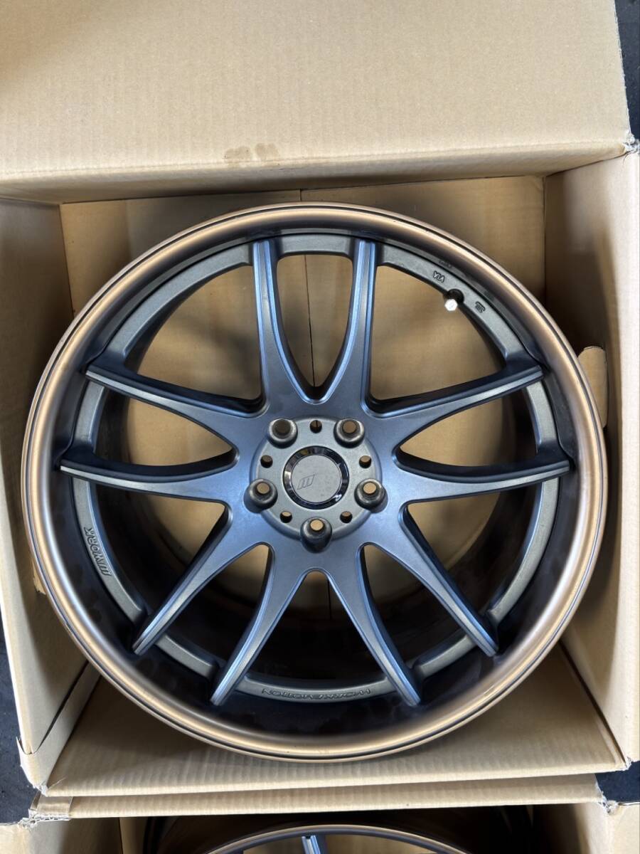 ●●美品　使用約800㎞！WORKEMOTIONCR2PワークエモーションCR2P　8.5J+33　9J+30　114.3クラウンマークＸアリスト_4