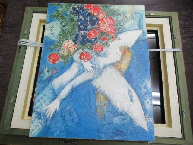 芸術祭 絵画祭 複製画 油彩 マルク・シャガール ブルーエンジェル 絵画