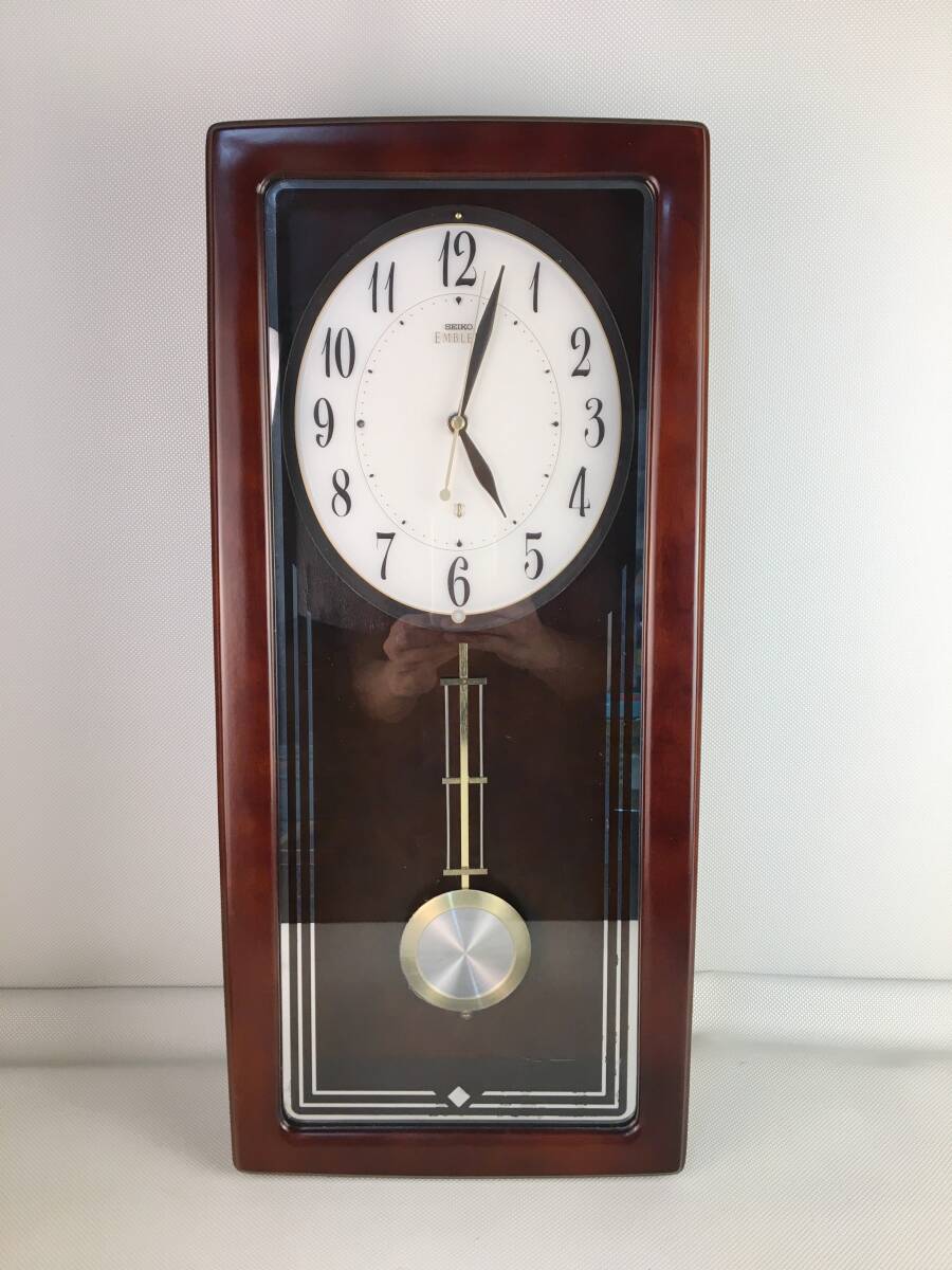 A11636/SEIKO EMBLEY 振り子時計 WALL CLOCK 壁掛け時計 HS443B