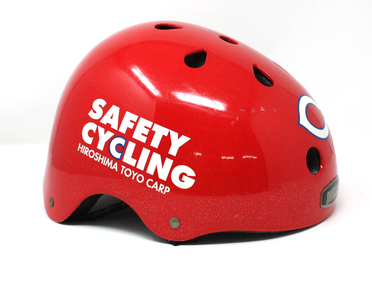 広島Carp公認　カープ超激レア　限定　WORK FITTER ヘルメット 赤 Дレア NUTCASE 広島カープ CARP CYCLE HELMET 自転車用 ヘルメット L