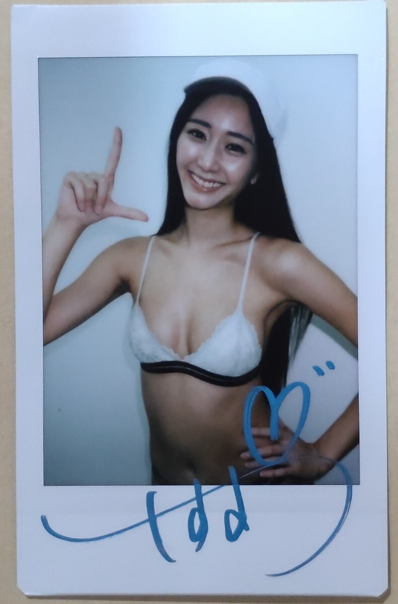 ◇斎藤恭代◇ 「無敵の女神」 DVD特典 直筆サイン入り現場チェキ 4