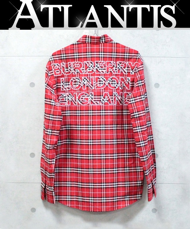 バーバリー BURBERRY 長袖シャツ トップス チェック 赤 コットン size:M 66729(長袖シャツ)｜売買されたオークション情報 ...
