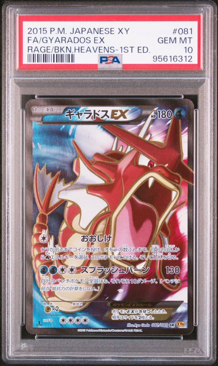 psa10 ギャラドスex sr ポケモンカード 081/080 破天の怒り 2015 P.M.