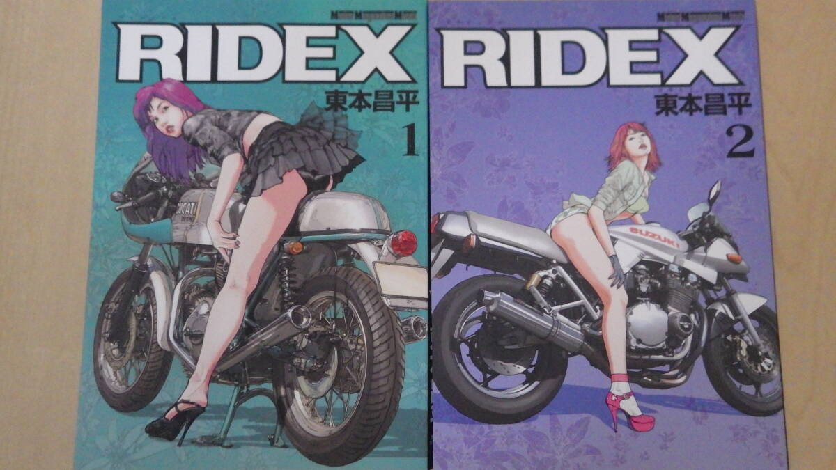 ☆　RIDER / RIDEX 1～5, 7,12～14　 東本昌平　モーターマガジン社　計１０冊　中古（古本）_7