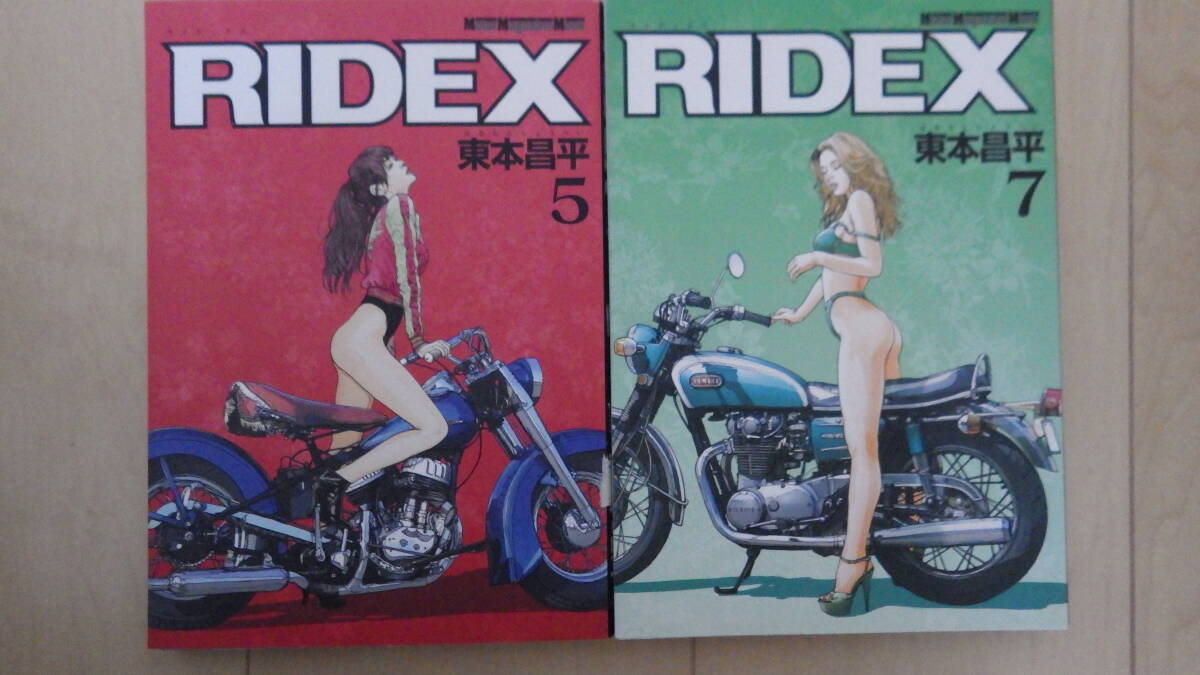 ☆　RIDER / RIDEX 1～5, 7,12～14　 東本昌平　モーターマガジン社　計１０冊　中古（古本）_9