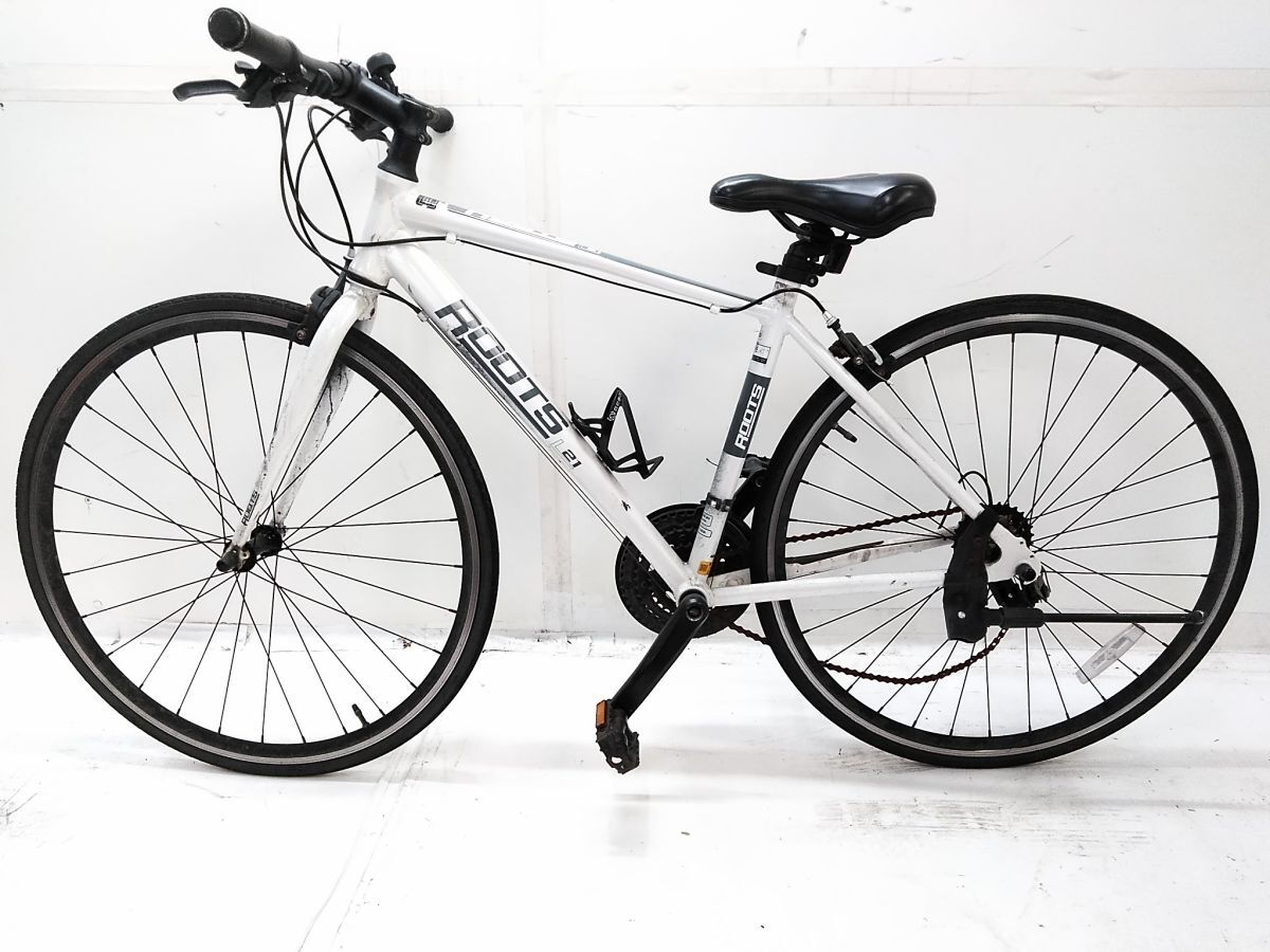□アサヒサイクル ROOTS ルーツ L21 700C アルミ 21速 450mm クロス 