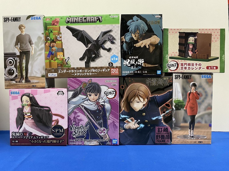 【鬼滅の刃&呪術廻戦&ワンピースなど　フィギュア雑貨17点まとめ売り】 未開封☆プライズフィギュア 30箱セット [11]☆鬼滅の刃 スパイ