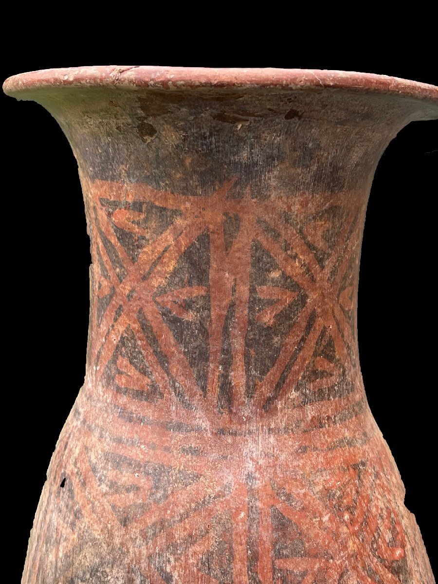 YB】中国新石器文化：約6000年前・初期仰韶文化尖底彩文土器☆本体65cm