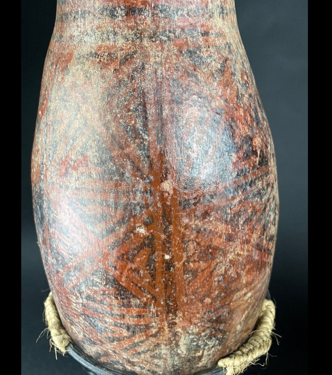 YB】中国新石器文化：約6000年前・初期仰韶文化尖底彩文土器☆本体65cm