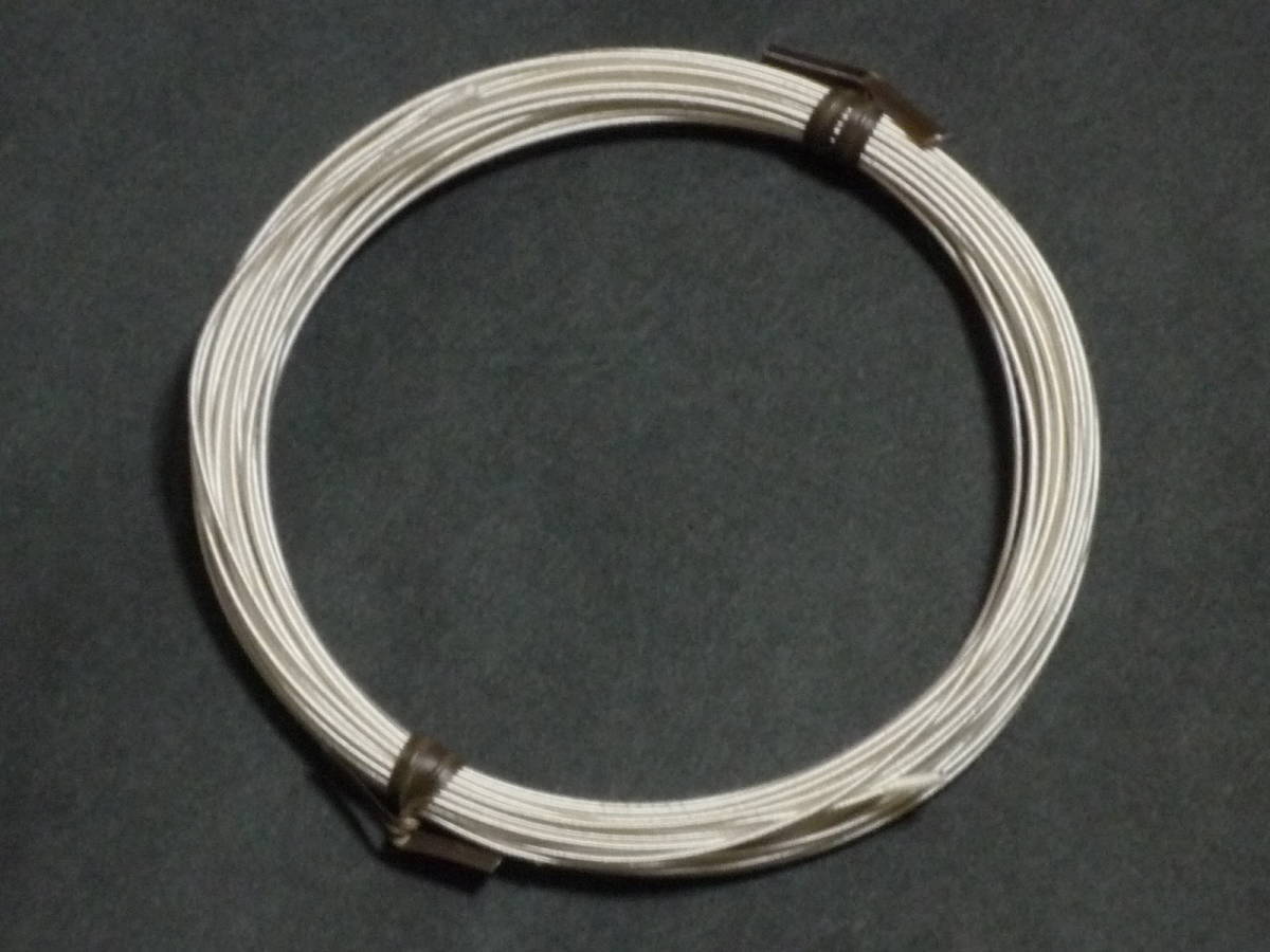 0.6mm ブラックエナメル 単線 シルク 二重巻き　5ｍ_1