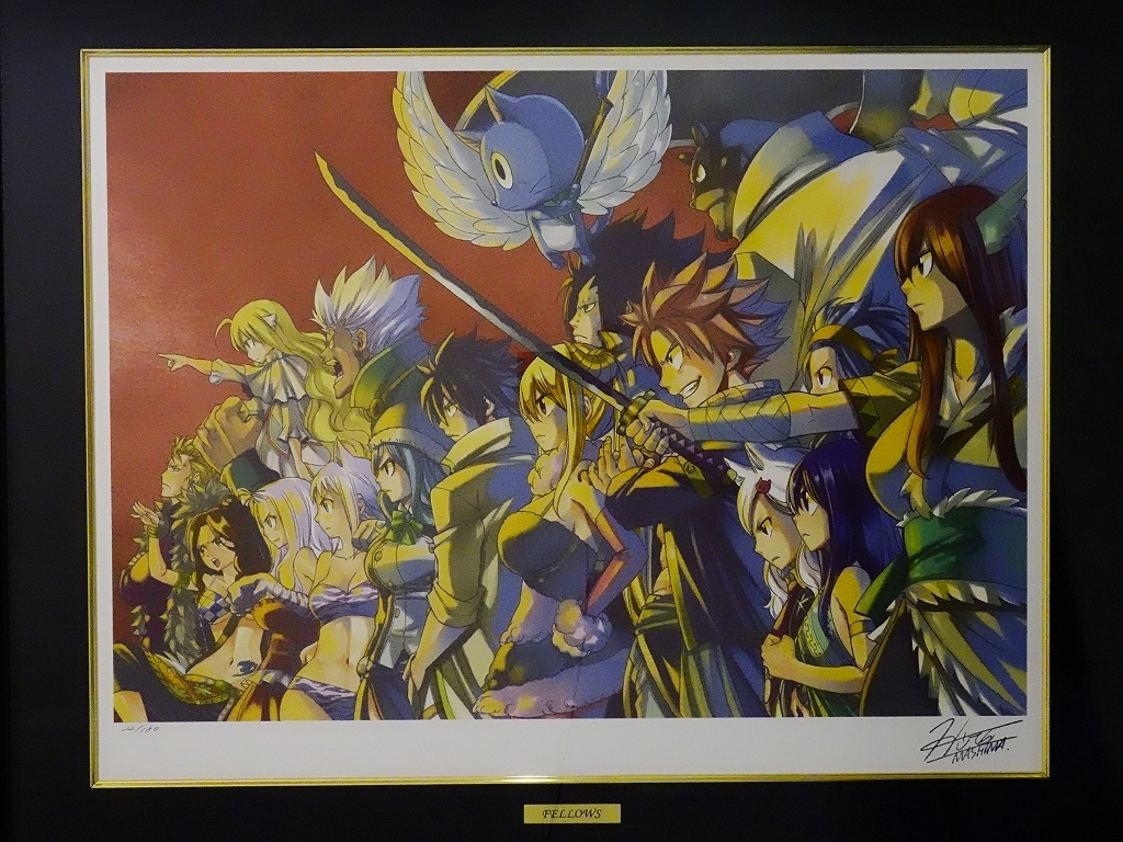 FAIRY TAIL 版画 「FELLOWS」 22/180 真島ヒロ ミクスドメディア