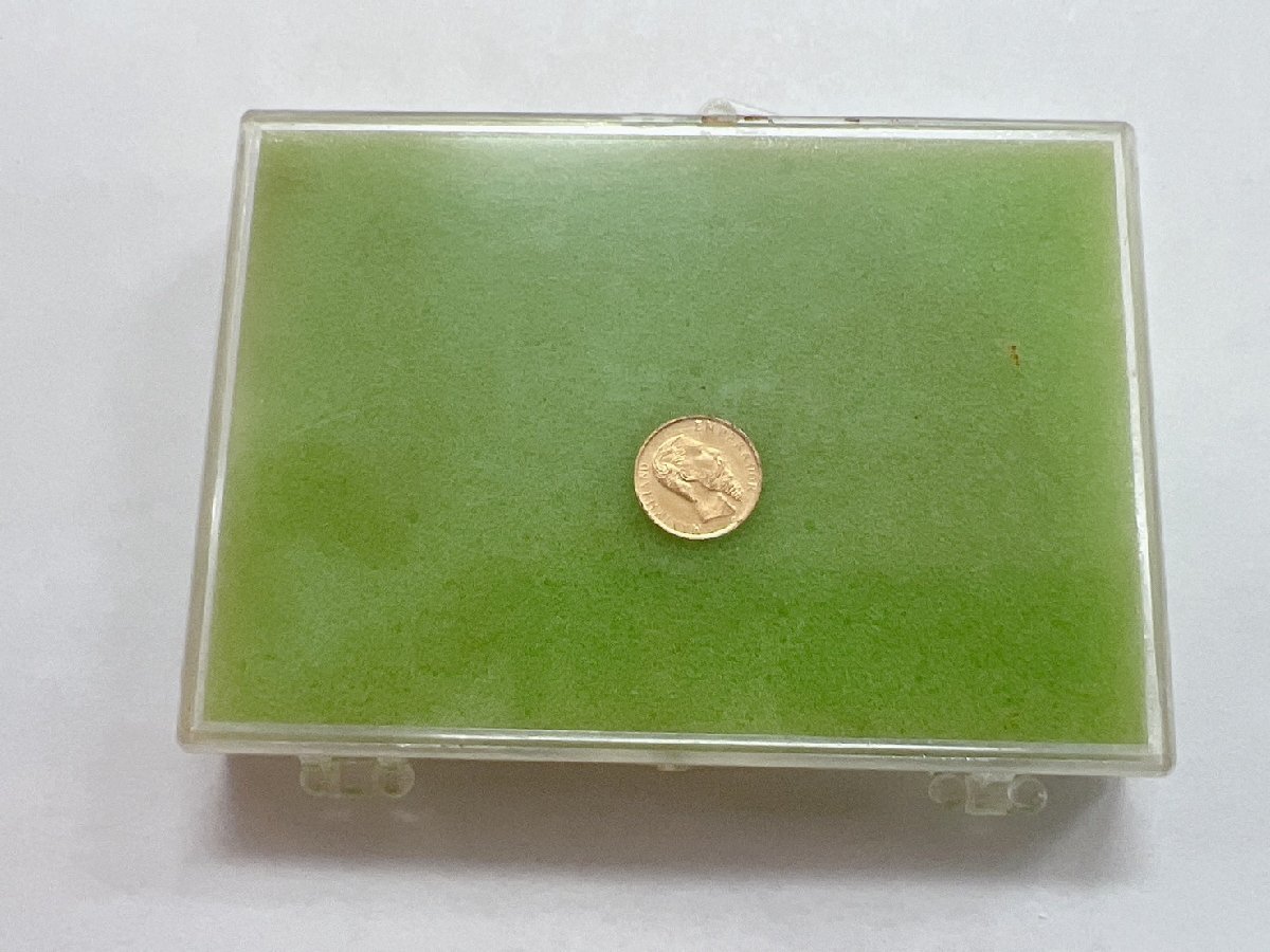 世界最小の金貨】1865年 メキシコ 1ペソ金貨 マクシミリアン皇帝