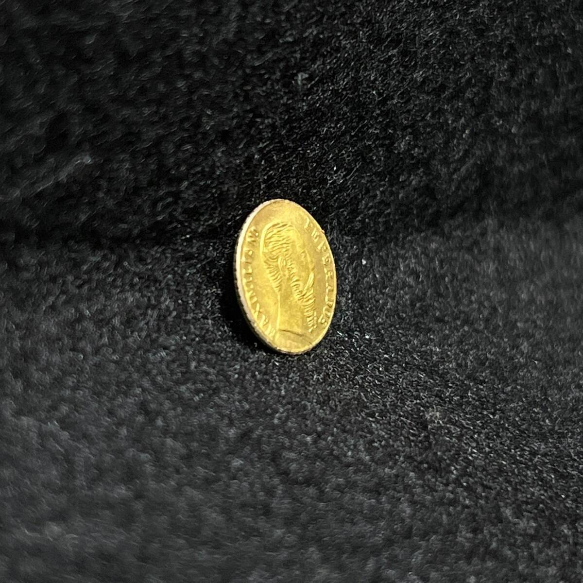 1円~【コレクター放出品】1865年 メキシコ 1ペソ 金貨 量目約0.38g
