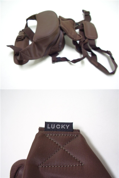 ★美品★LUCKY BUDDY BUDDY★ブラウン系★だっこひも/k593_3