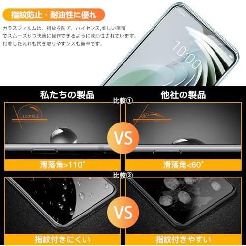 ZTE IV 用 ガラスフィルム 指紋認証対応】 【2+2枚セット 2枚 IV★ A302ZT 5G フィルム Libero + ★サイズ:対応_5