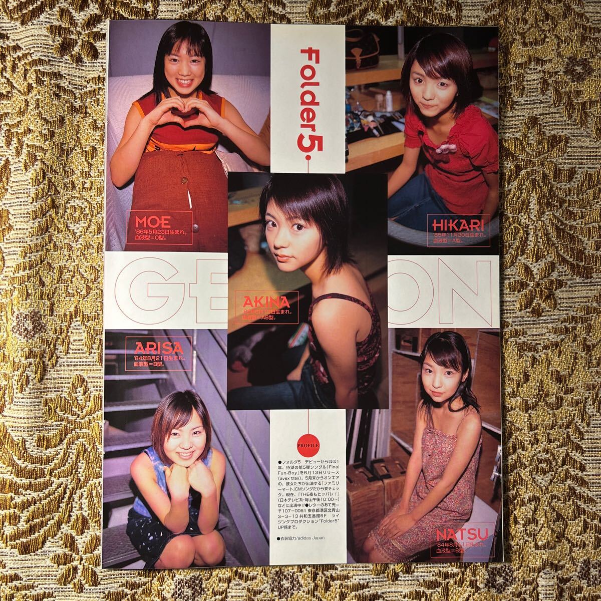 極希少！ Folder5（満島ひかり/仲間愛里紗/宮里明那/阿嘉奈津/石原萌