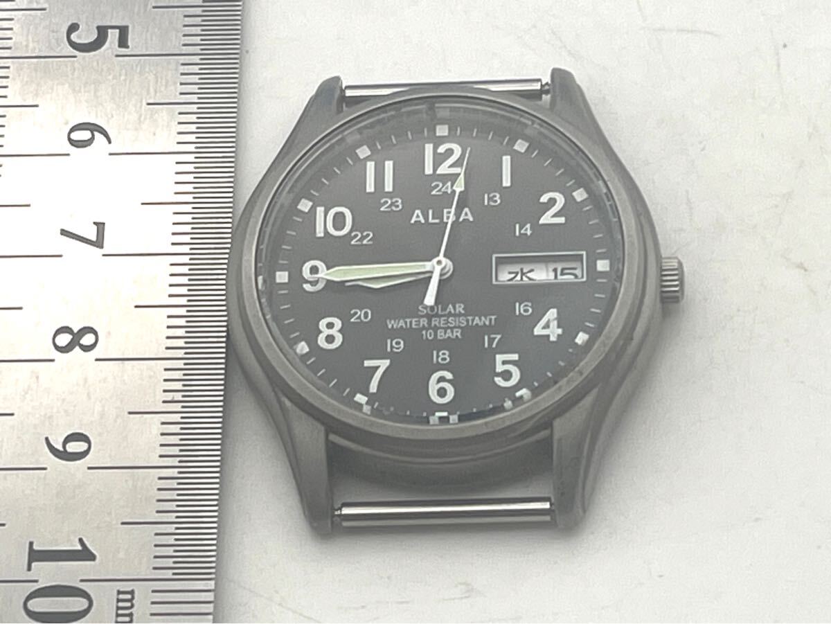 SEIKO ALBA ミリタリー腕時計　メンズソーラー　ベルトなし_2