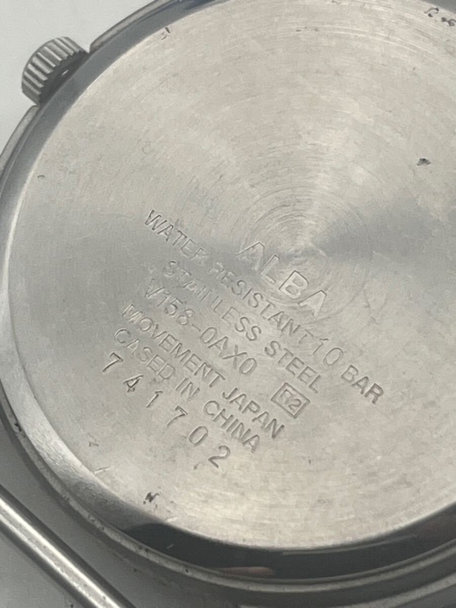 SEIKO ALBA ミリタリー腕時計　メンズソーラー　ベルトなし_4