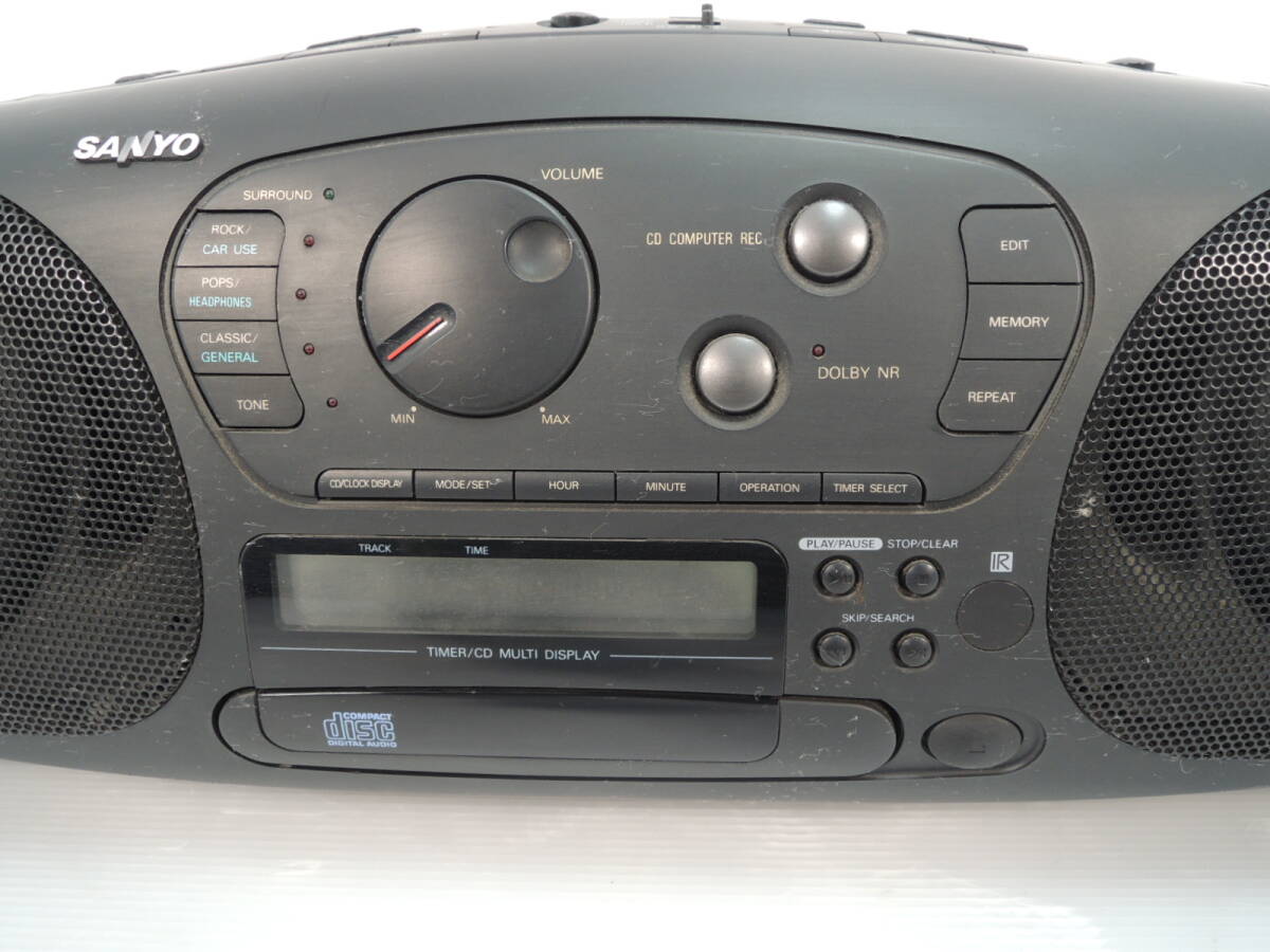 △現状品 SANYO サンヨー CDラジカセ ZooSCENE PH-Z50(K) 通電確認済み